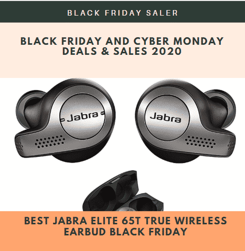 Best Jabra Elite 65t True Wireless Earbud Black Friday Deals 2022